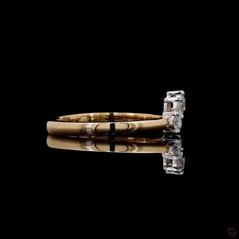 Diamantring 14 Karat Gelb- oder Weißgold mit Diamanten – LUXOR 072