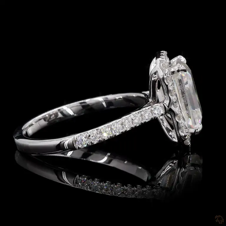 Verlobungsring 18 Karat Weißgold mit Diamant – NOOR 065