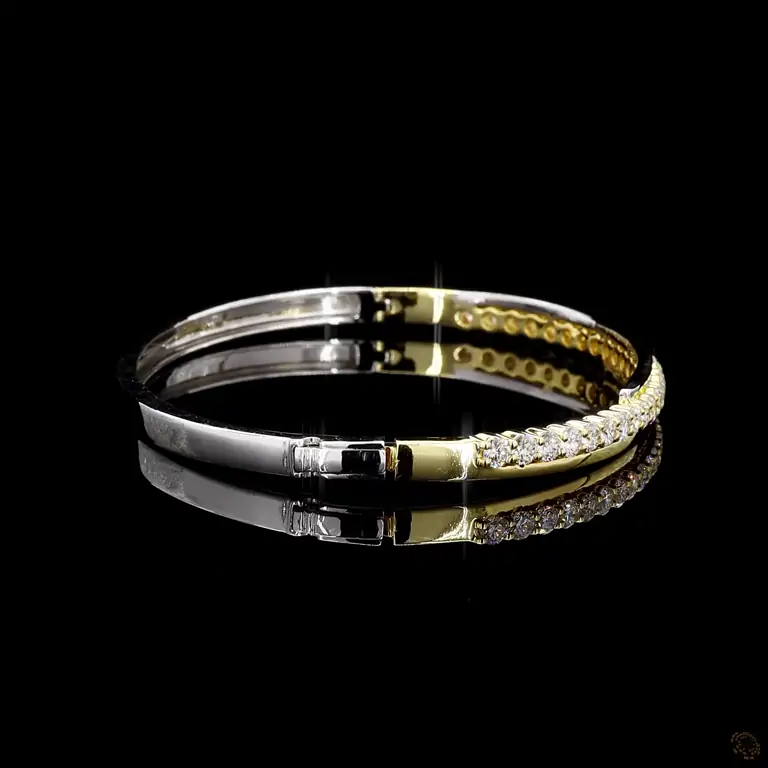 Tennisarmband 14 Karat Weißgold mit Diamanten – KARNAK 016