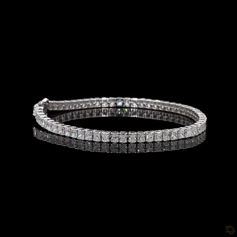Tennisarmband 14 Karat Weißgold mit Diamanten – KARNAK 018