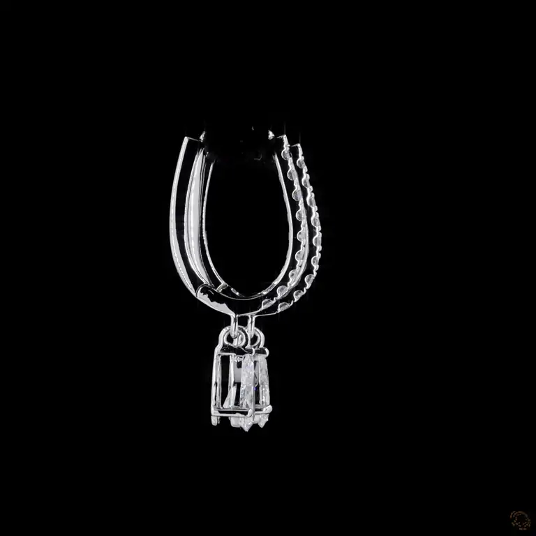 Diamant-Ohrringe 14 Karat Gold – QAMAR 005