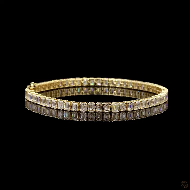 Tennisarmband 14 Karat Weißgold mit Diamanten – KARNAK 020