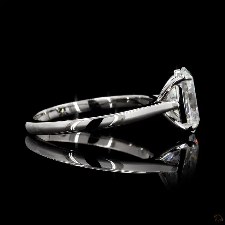 Verlobungsring 18 Karat Weißgold mit Diamant – NOOR 091