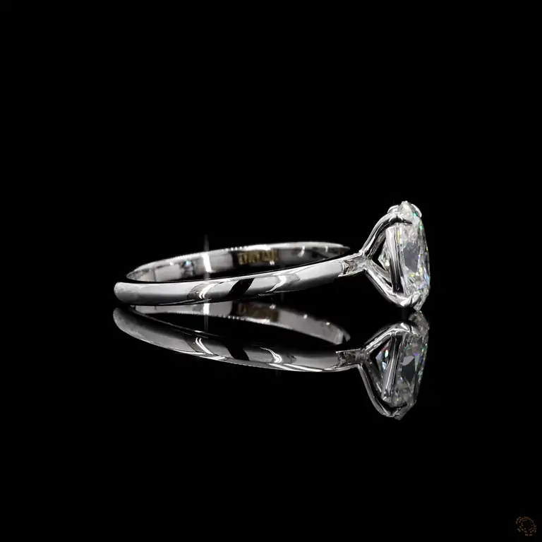 Verlobungsring 18 Karat Weißgold mit Diamant – NOOR 097