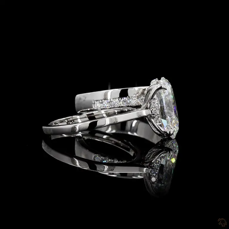Verlobungsring 18 Karat Weißgold mit Diamant – NOOR 098