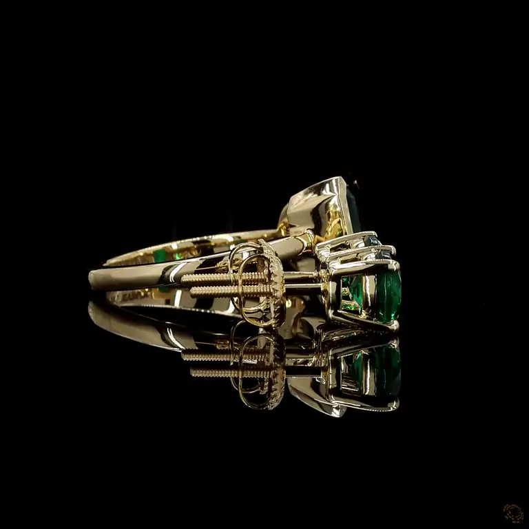 Diamantring 14 Karat Gelb- oder Weißgold mit Diamanten – LUXOR 019