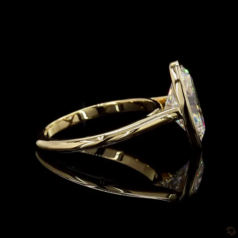 Diamantring 14 Karat Gelb- oder Weißgold mit Diamanten – LUXOR 004